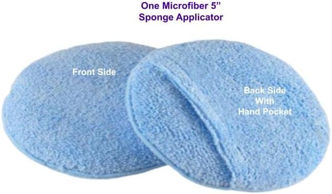 Leather CPR Microfiber Applicator Sponge - Leather Conditioner Applicator, Round LintFree Microfiber Applicator Pad for Car Leather Cleaner and Conditioner for Car Interior, Leather Care Kit