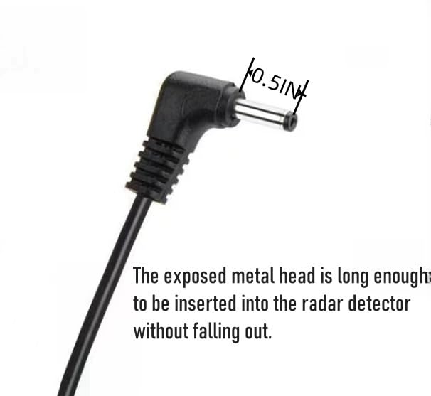Radar Detector Power Cord Compatible with Cobra RAD 480i 350 380 450 Uniden DFR1 DFR3 DFR5 Whistler etc Radar Detector (7FT)
