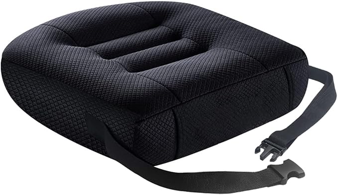 Adult Booster Seat for Car, 17"*17",4" Thick Car Seat for Short Drivers, Butt Cushion for Office Chairs, Car Seat Cushions for Driving