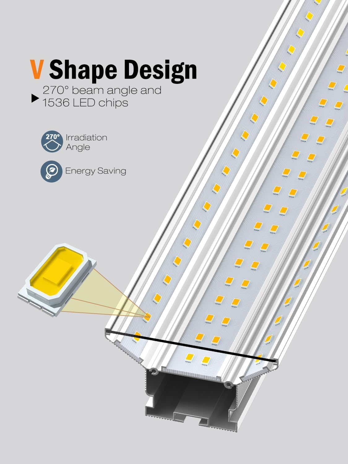 Super Bright New Upgrade Hanging | Surface Mount 8' 120w 5000k 20000lm 8ft Led Shop Light, Linkable Ceiling Lighting Garage Lights | Led Shop Lights 8ft for Garage Workshop Shop Warehouse