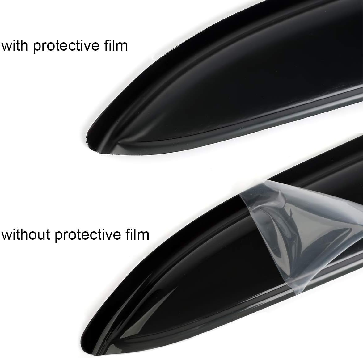 94550 Side Window Visor Wind Deflector, 4pcs Out-Channel Rain Guards Set fit for 2006 Lincoln Zephyr&2007-2012 Lincoln MKZ& 2006-2012 Ford Fusion&2006-2011 Mercury Milan