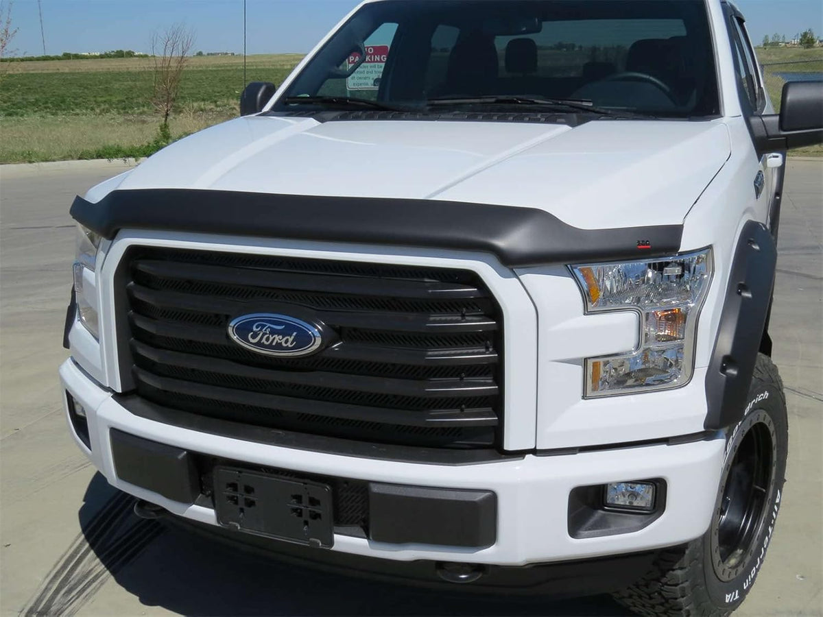 EGR 303555 SuperGuard Matte Black Acrylic Hood Shield Compatible With Select 2019-2023 Ford Ranger Trucks - Durable, Easy Installation