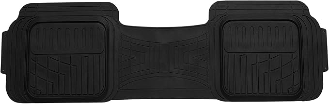 FH Group Automotive Floor Mats Tall Channel Beige Universal Fit Full Set Climaproofâ„¢ for Most Sedan, SUV and Trucks, Trimmable Rubber Combo Small Car Seat Cover Design Heavy-Duty Floor Mats for Car