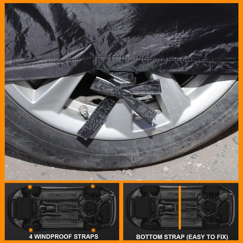 Waterproof Custom SUV Car Cover Compatible with Toyota RAV4 2007-2026/ bZ4X(bZ) 2026-2023 SUV, All-Weather Car Covers with Cotton Lining, Heavy Duty Rain Sun Snow UV Covers for Outdoor Indoor