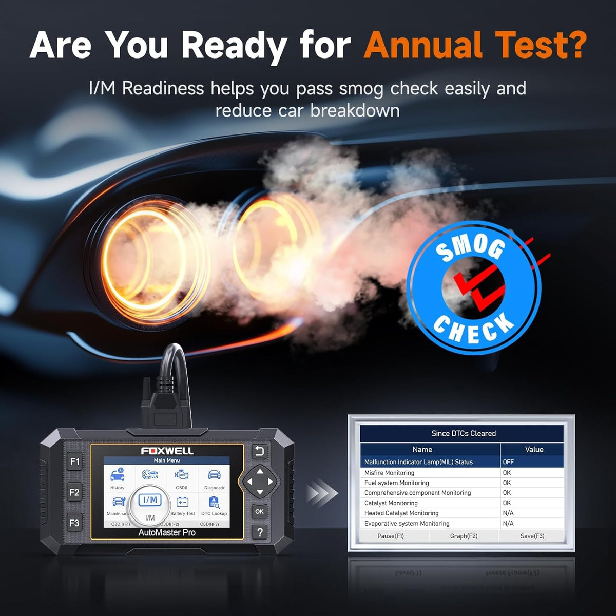 FOXWELL NT624 Elite OBD2 Scanner Upgraded from NT614Elite & NT604Elite Code Reader, All-System OBD2 Scan Tool, 8 Advanced Reset Functions, AutoVIN, Live Data, Lifetime WiFi Free Updates