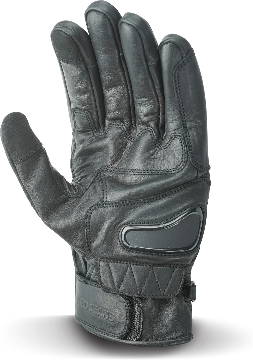 Leather Motorcycle Gloves with Adjustable Fitting Bike Riding Gloves for Riders
