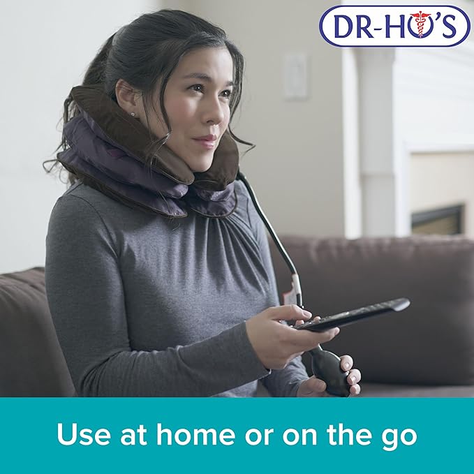 Dr-Ho's Neck Comforter – Dr-Ho's Neck Comforter – Cervical Traction Device for Pain & Posture Support – Inflatable Traction Equipment, Adjustable Stretcher for Home Use
