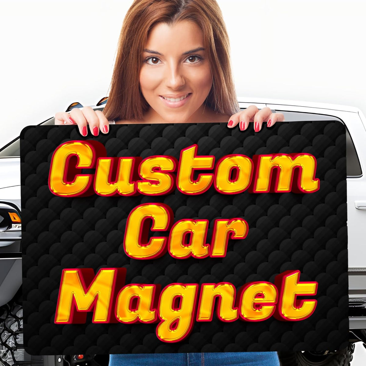 Custom Magnetic Bumper Customizable Magnet ❚ Design Your Own Custom Magnet ❚ Multiple Size Options ❚ Car Truck Van ❚ Pick Your Font and Pick Your Color ❚ We Print All Made in The USA