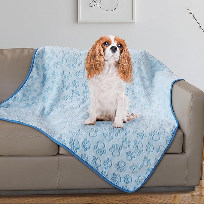 Stuffed Dog Blanket, Premium Soft Throw Flannel Fleece Blanket for Medium Small Dogs, Pet Puppy Blankets for Kitten Cat, Christmas Pet Gift for Bed Cover, Couch, Crate (42x66 inch (Pack of 1))