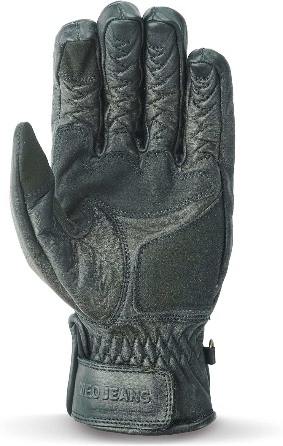 Leather Motorcycle Gloves with Adjustable Fitting Bike Riding Gloves for Riders