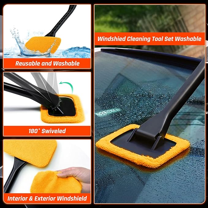 61 PCS Car Detailing Kit Interior Cleaner, Auto Detailing Kit, Car Vacuum Car Interior Detailing Kit, Car Wash Kit with Bucket Detailing Brush Set Car Accessories for Motorcycle, Cars, Bikes, Wheels
