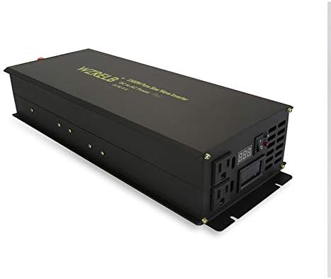WZRELB Power Inverter 2500W Pure Sine Wave Inverter 12V 120V Dc AC Converter