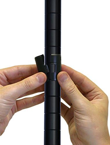 Omega 14" Deep x 60" Wide x 86" High 3 Tier Black Starter Shelving Unit