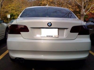 12 by 48 Inches Self Adhesive Headlight, Tail Lights, Fog Lights Tint Vinyl Film (12 X 48, Dark Black)