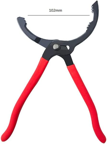 Oil Filter Wrench (L:12", Jaw Capacity: 60mm to 102mm), Automotive Oil Filter Removal Tool for Oil Change, Fuel Filter Wrench Plier (1 Set)