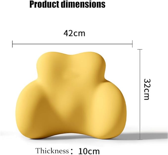 Car Lumbar Support Pillow for Renault 4 Electric Retro Models 2024 Memory Foam Back Support Cushion Breathable Car Seat Lumbar Pad Accessories,Dark Gray