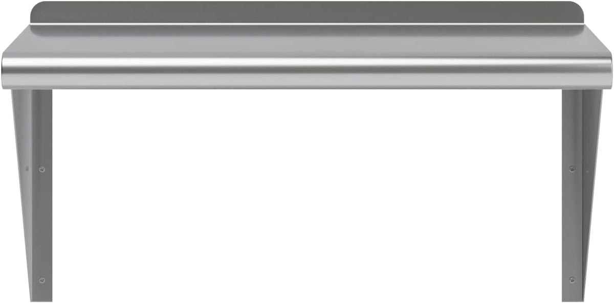 AmGood 24" Long X 14" Deep Stainless Steel Wall Shelf | NSF Certified | Appliance & Equipment Metal Shelving | Kitchen, Restaurant, Garage, Laundry, Utility Room