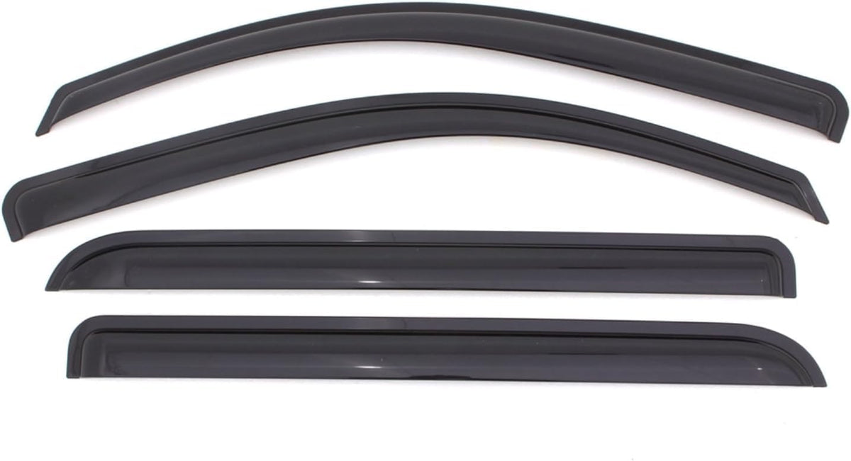 KPY Window Visor Compatible with Toyota 4Runner 2003-2009, 4PC Rain Guard Side Window Vent Deflectors Tape-On Mugen Style, 2003 2004 2005 2006 2007 2008 2009