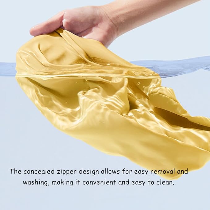 Car Lumbar Support Pillow for Kia Optima Sportswagon 2018-2022 2023 2024 2025 2026 Memory Foam Back Support Cushion Breathable Car Seat Lumbar Pad Accessories,Yellow