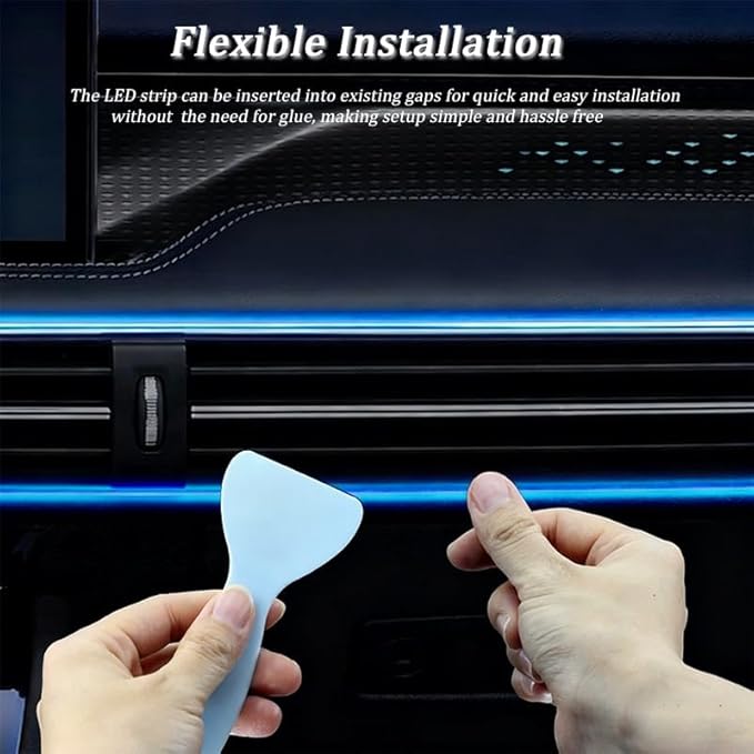 Car LED Lights Interior for Acura RSX 2000–2006, 6 in 1 Ambient Lighting Kit with Remote Control, Car USB LED Strip Lights with Sync to Music, for Cars Trucks SUVs, 8m