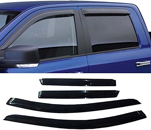 Wind Deflector Compatible with 2007-2014 Ford Edge/Lincoln MKX Smoke Sun/Rain Guard Window Visors 94141