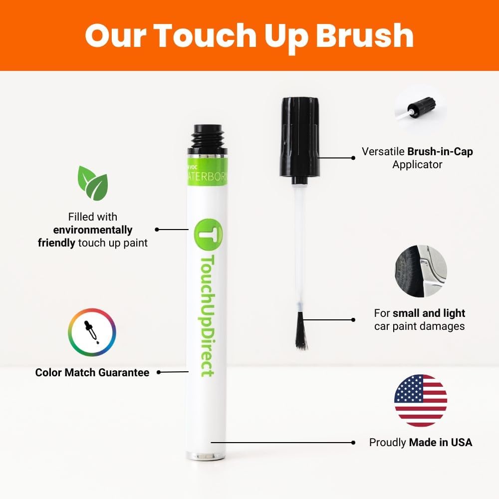 TouchUpDirect 092 Coastal Cream Compatible with Toyota Exact Match Touch Up Paint Brush - Platinum Kit