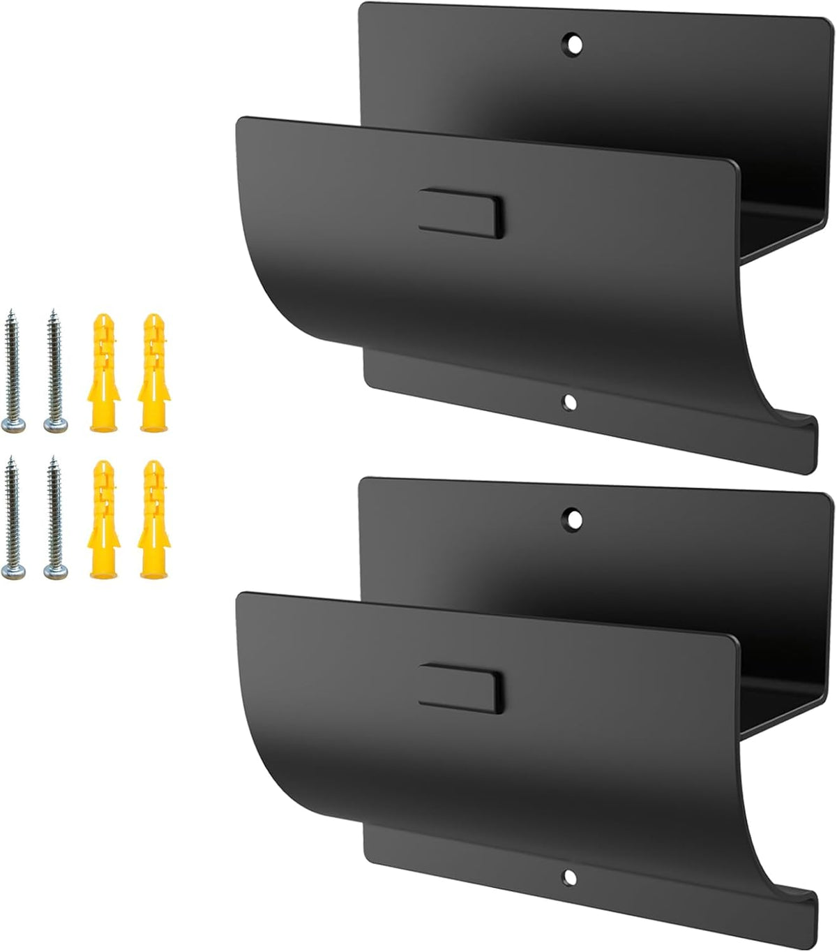 Heavy-Duty Ladder Hanger-Wall Mount Ladder Hooks for Storage-Wheelbarrow Hangers for Garage Wall-2 Pack