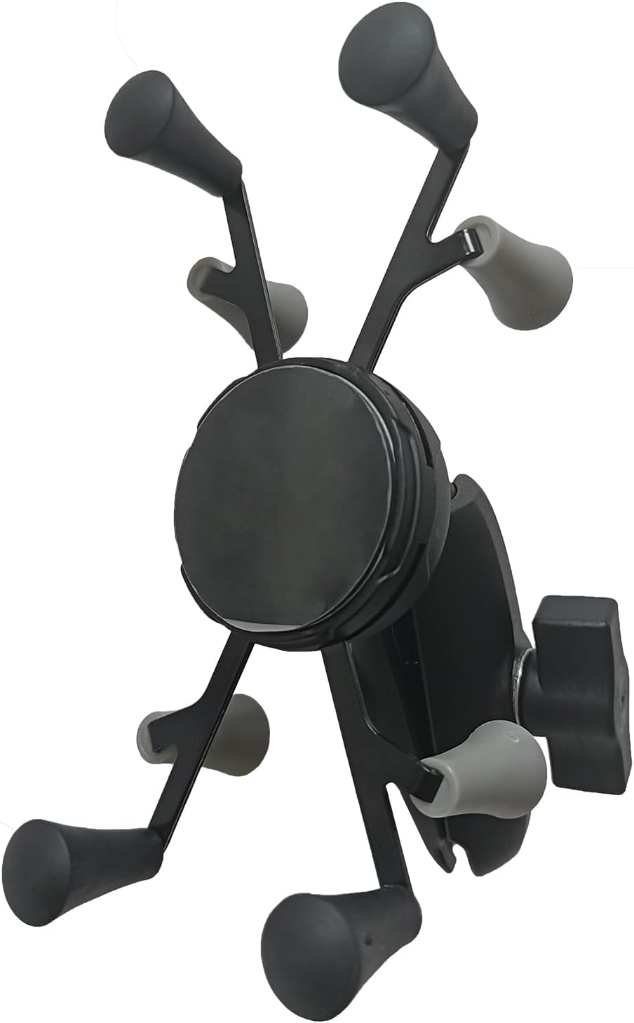 Strg Phone Holder with Composite Double Socket Arm(Medium) Compatible with RAM B Size 1" Ball Components, All Phones Motorcycle Bike Handlebar Phone Mount