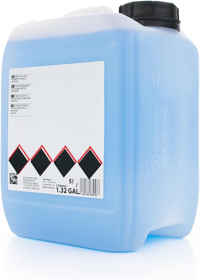 KOCHCHEMIE - Glass Cleaner - Effortlessly Removes Stubborn Dirt, Oil, Grease, Insects, and Residues; Ready-To-Use Streak-Free Formula; Gloss and Smoothness Additive; Fresh Fragrance (5 Liters)