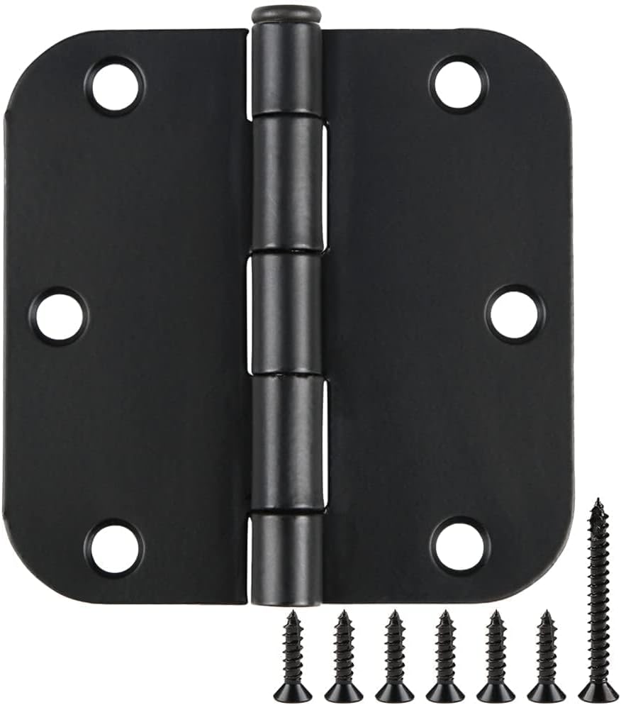 TDCHINGES 18 Pack Door Hinges 3.5 Inch Matte Black
