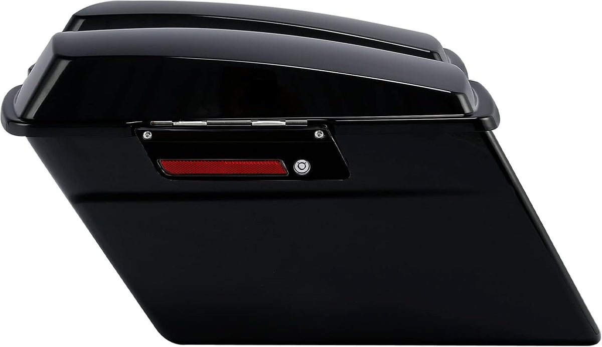 Green-L Hard Saddlebags with Black Latches Fit for Harley Electra Street Road Glide King 1994-2013 Touring Models
