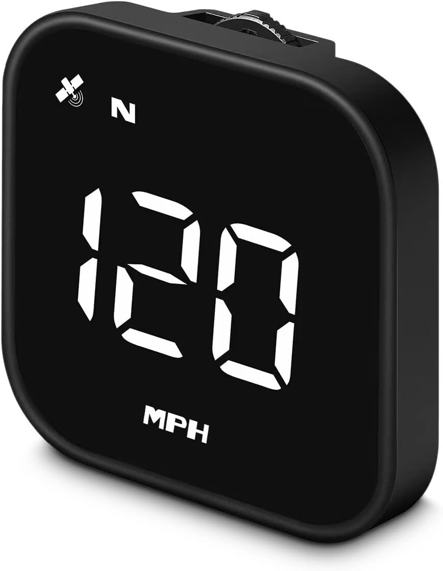 G4S Digital GPS Speedometer, New HUD Car Head Up Display with Digital Speed in MPH KPH, Universal for Cars Truck Electric Hybrid Automobile (G4S-White)