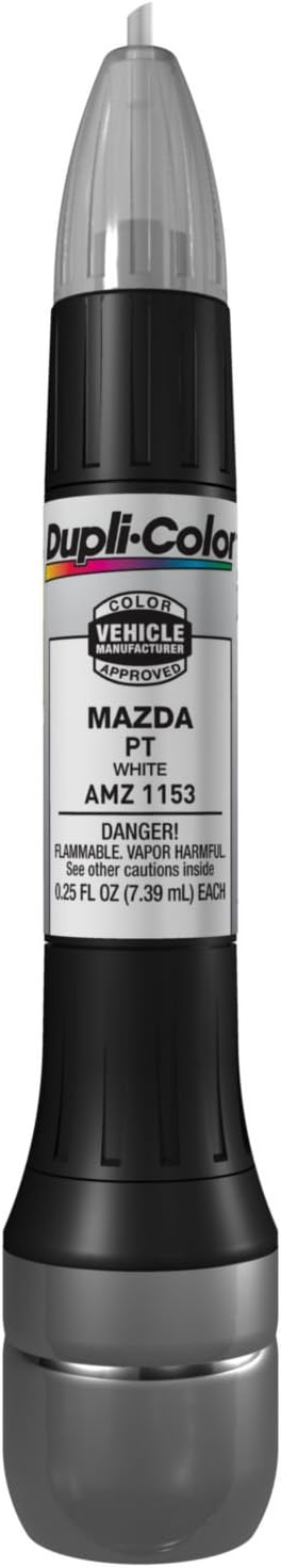 Dupli-Color AMZ1153 Scratch Fix All-In-1 Exact-Match Automotive Touch-Up Paint Pen 0.25 oz. Intended For Mazda White