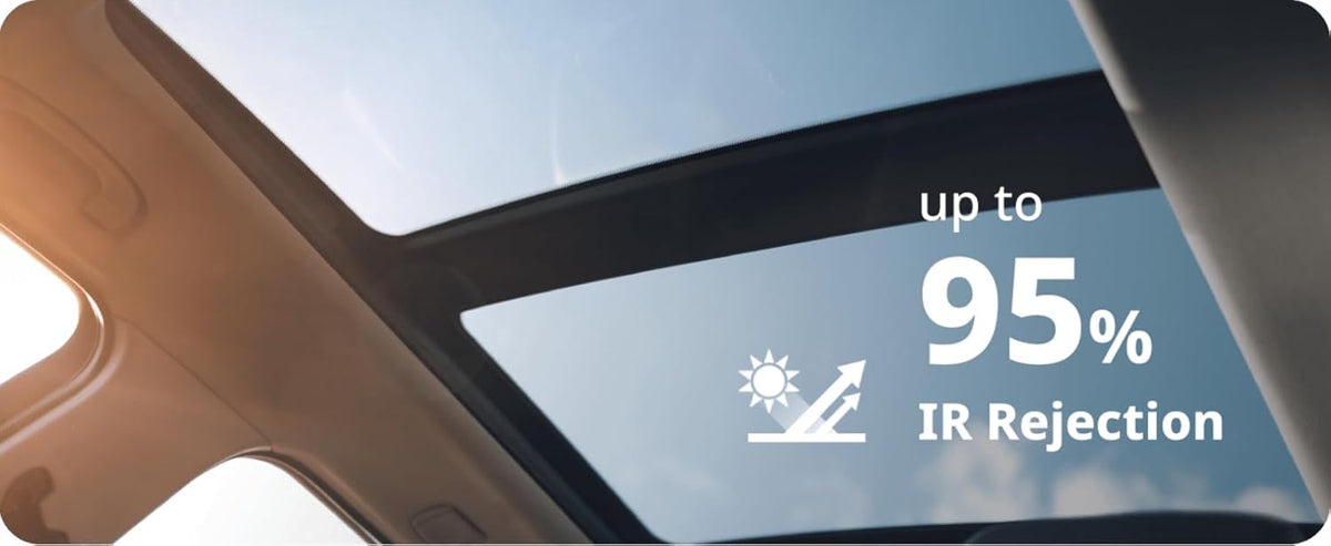 Nano Ceramic Window Tint Film for Cars - 2 Ply Scratch Resistant with Heat Control and UV/IR Rejection (35% VLT, 20inx100ft), OWFCR-10006