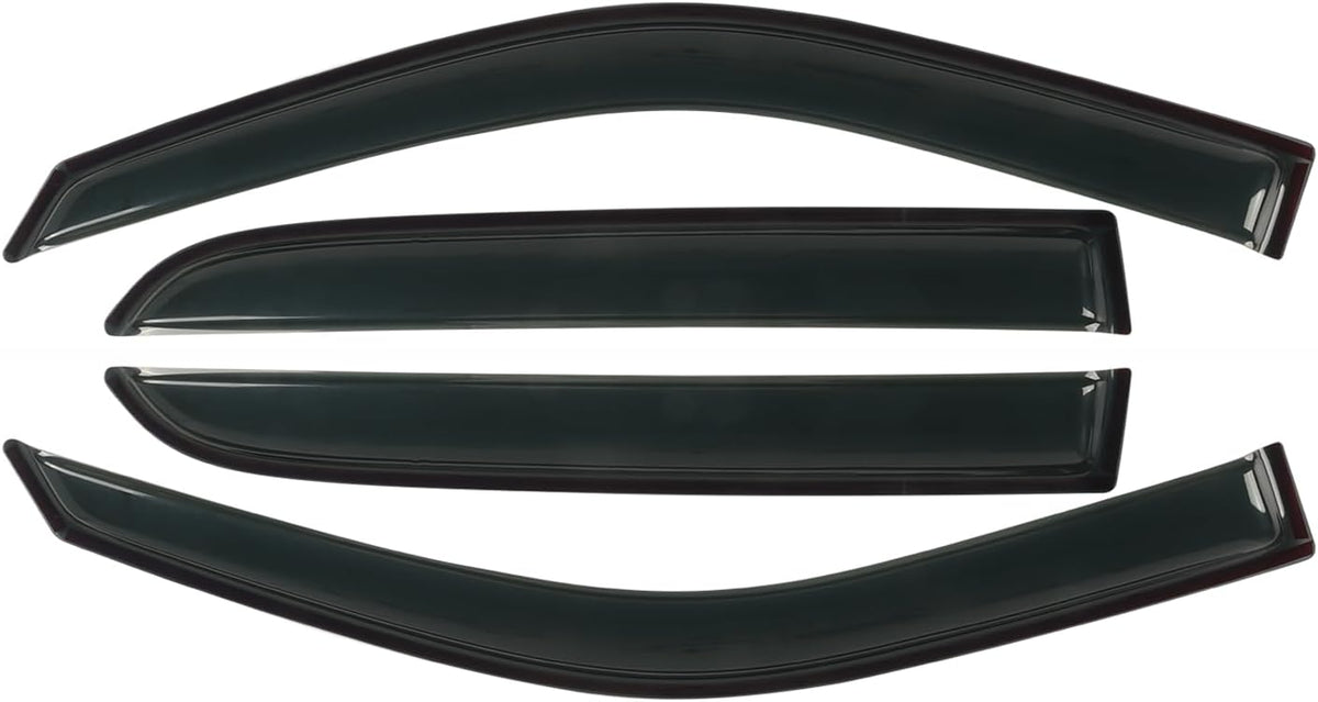 Window Visors Rain Guards Fit for 2009-2018 Dodge Ram 1500, 19-23 1500 Classic Crew Cab Only, 10-24 Ram 2500/3500 Crew Cab & Mega Cab