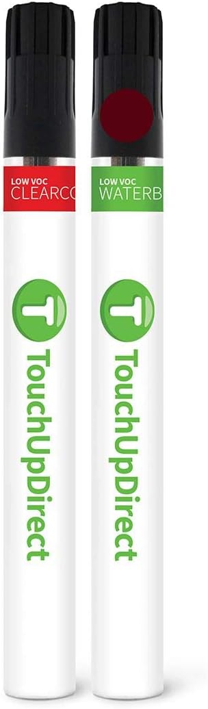 TouchUpDirect 3T3 Ruby Flare Pearl Compatible with Toyota Exact Match Touch Up Paint Brush - Essential Kit
