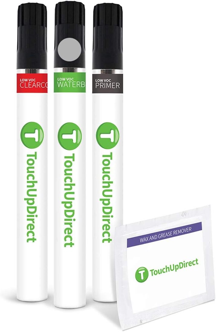 TouchUpDirect 1H5 Cement/Cement Gray Metallic Compatible with Toyota Exact Match Touch Up Paint Brush - Preferred Kit