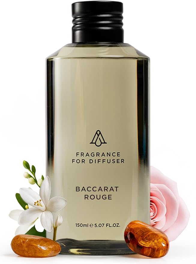 AromaPlan Hotel Scents Inspired by Baccarat Rouge 5 Fl Oz (148ml), Home Luxury Aroma & Hotel Fragrance Diffuser Oil for Aromatherapy- USA Made, Bigger Bottle, Bolder Aroma & Longer Lasting