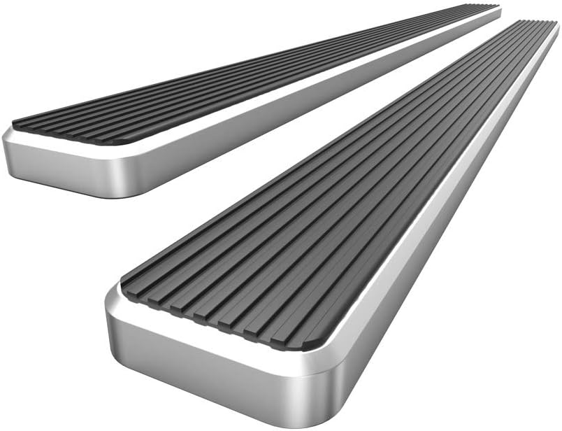APS Running Boards 5 inches Compatible with Ford F150 2015-2025 Regular Cab & F-250 F-350 Super Duty 2017-2025 304 Stainless Steel (Nerf Bars Side Steps Side Bars)