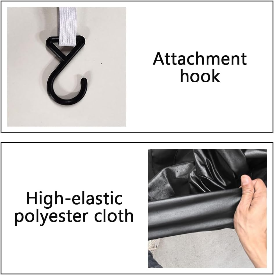 Motorcycle Cover Soft Stretch Waterproof Motor Cover Dustproof Durable Motorbike Cover for Indoor and Outdoor,104 inches