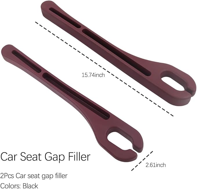 2PCS Car Seat Gap Filler Organizer with Phone Holder,[Upgrade Version] Car Seat Gap Organizer for Prevent Falling,Essential Car Accessories Car Side Seat Gap Filler (Red)