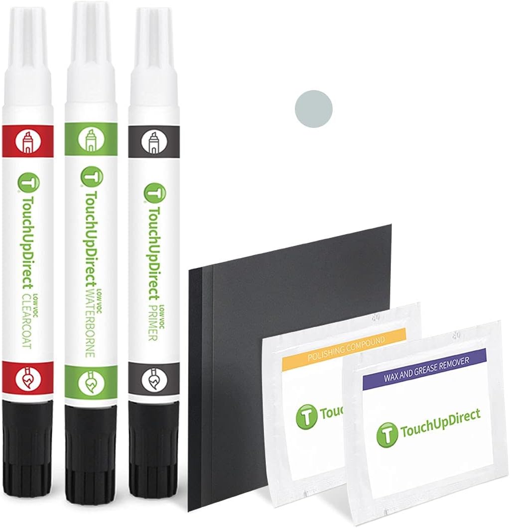 TouchUpDirect 6X3 Lunar Rock Compatible with Toyota Exact Match Touch Up Paint Combo - Platinum Kit