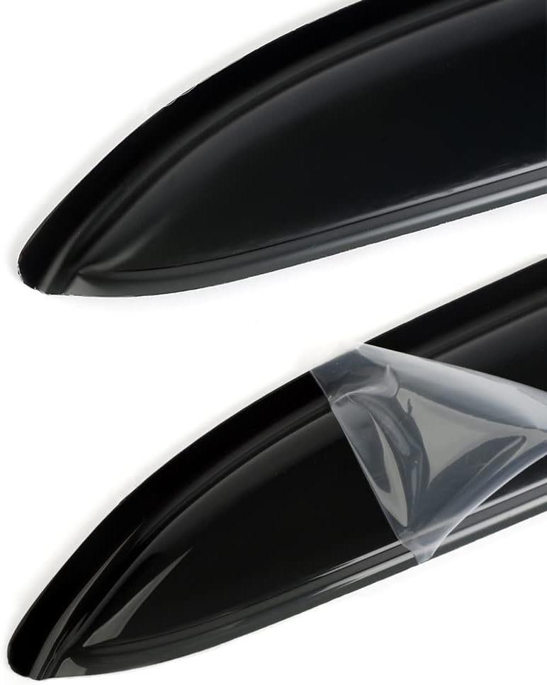 4pcs Side Window Deflector Visor Rain Guard,Outside Mount Tape-on Shatterproof Dark Smoke,4pc Window Shades fit for 2007-2012 Nissan Sentra 94165