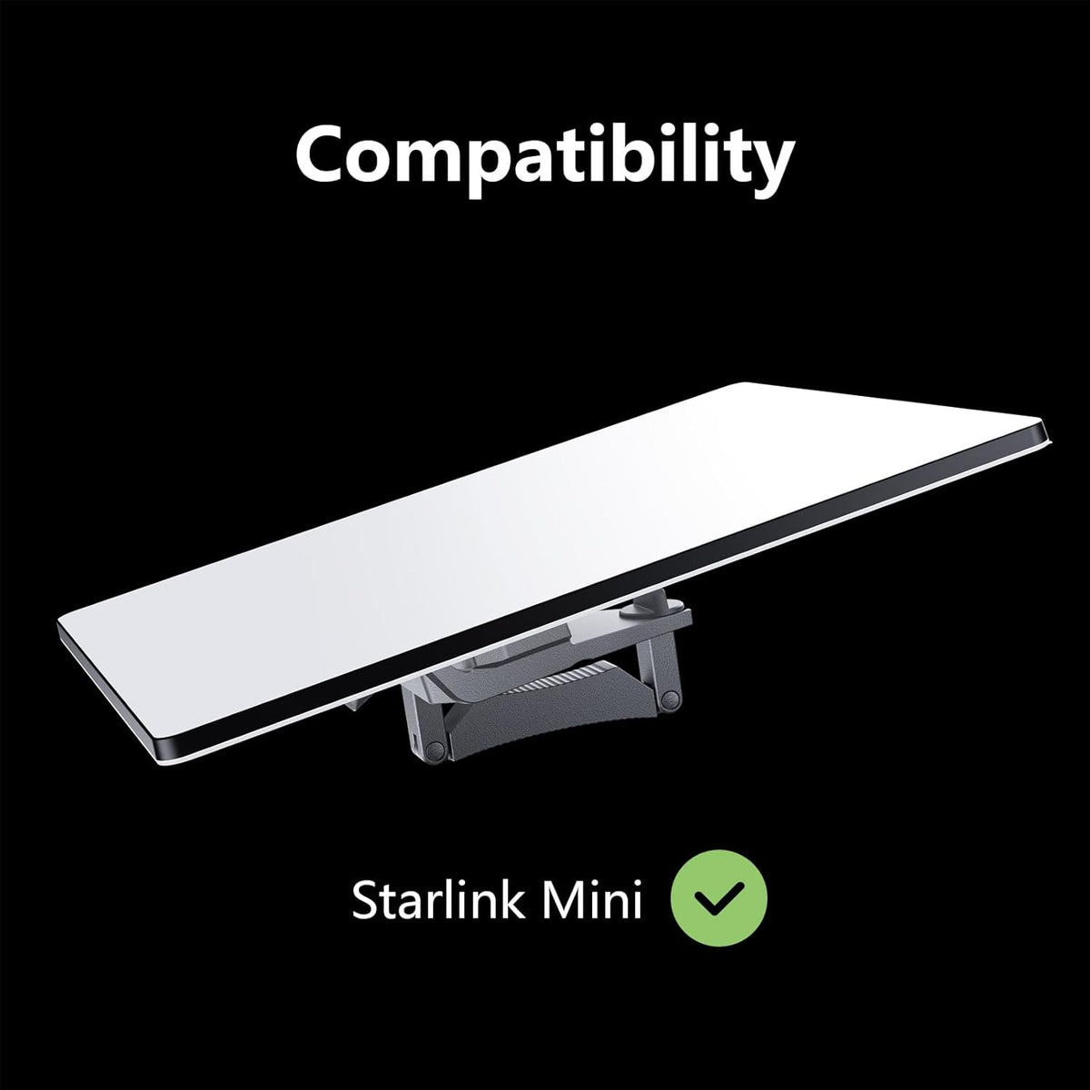 Starlink Mini Mount for Roof Rack & Car Dash, Adjustable Starlink Mini Dishy Compatible with RV, Caravan, Vans | Stable Signal & Waterproof Design