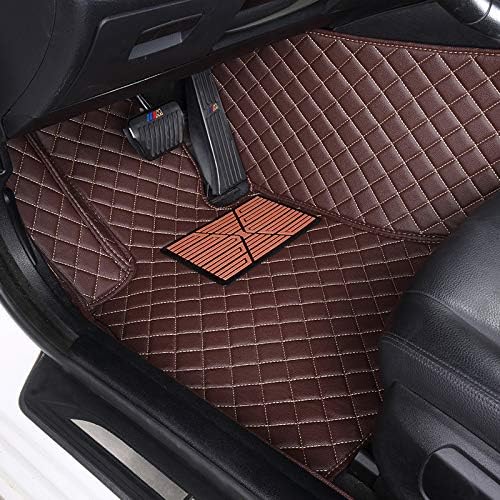 Custom Floor Mats for Cars fit 95% Sedan SUV Sports Car Full Coverage All Weather Men Women Pads Protection Non-Slip Leather Floor Liners (Blue)