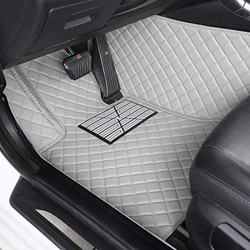 Custom Floor Mats for Cars fit 95% Sedan SUV Sports Car Full Coverage All Weather Men Women Pads Protection Non-Slip Leather Floor Liners (Blue)