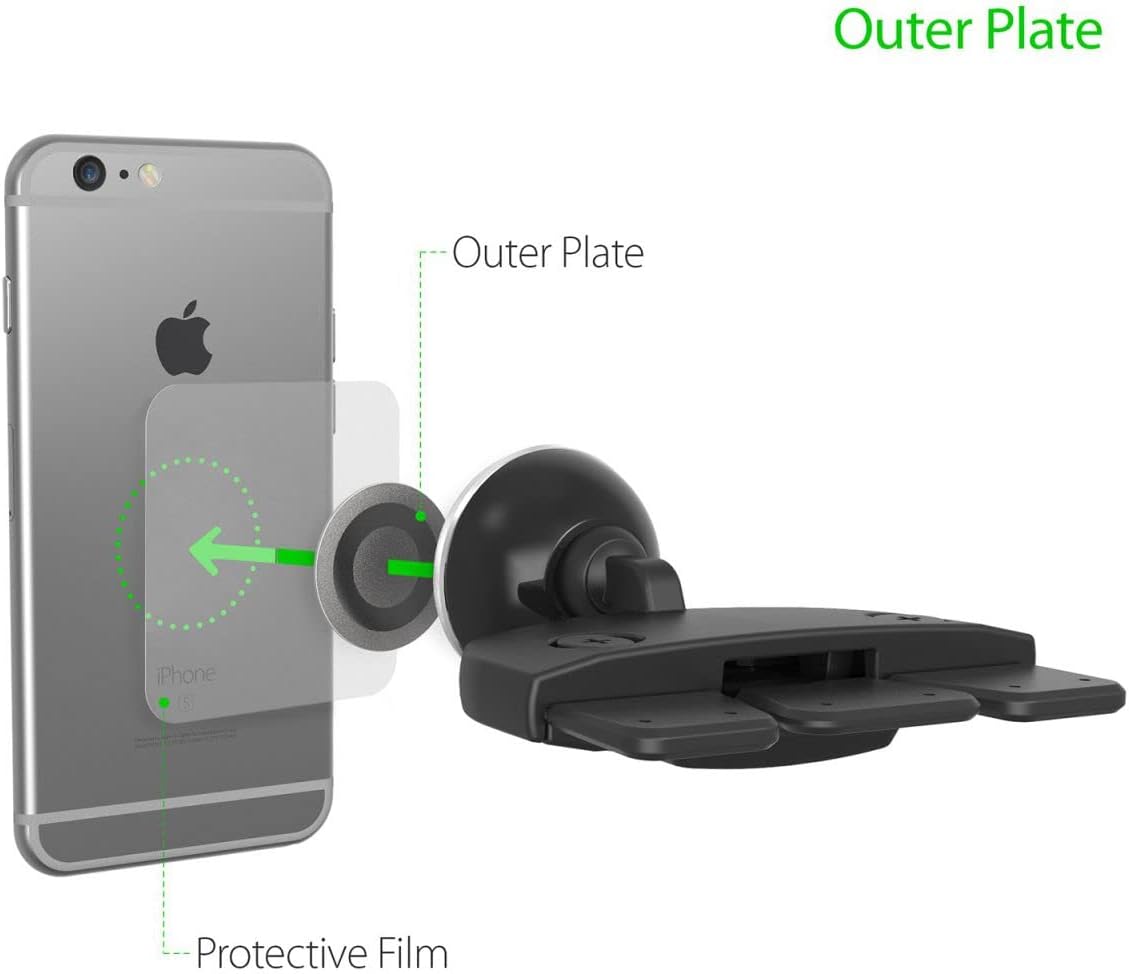 Car Mount, iOttie iTap Magnetic CD Slot Holder for iPhone 6s Plus 6s 6 SE,Galaxy S7 S7 Edge S6 S6 Edge,Galaxy Note 5