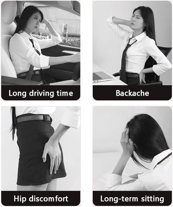 TOMSE Car Seat Chair Back Cushion for Toyota RAV4 Prime 2025, Wooden Beads Ventilate Mesh Lumbar Brace Strong Durable Relieve Fatigue Summer Interior Accessories,A-Seat pad