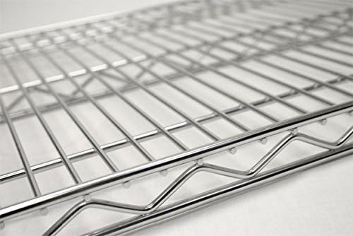Omega 36" Deep x 48" Wide x 36" High 3 Tier Chrome Starter Shelving Unit