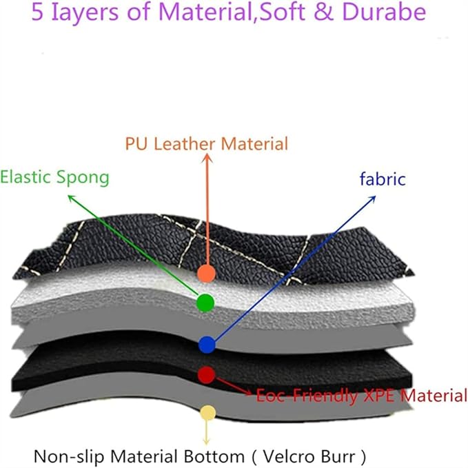 Custom Car Mats All Weather Fit Automotive Floor Mats PU Leather Protector Mat for Most Sedan, SUV, Truck Floor Mats (Black Red) (3D Black red car mats)